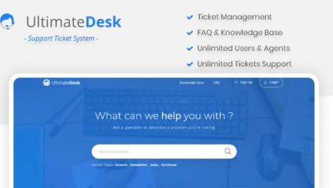 سامانه تیکت پشتیبانی و پایگاه دانش UltimateDesk
